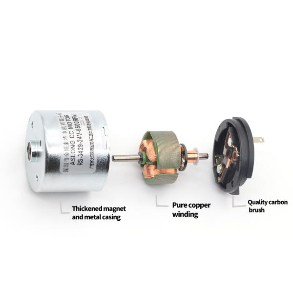 Мотора вращающего момента щетки углерода ASLONG RS-3429 12/24V 5500-7500RPM мотор Dc поставщика мотора DC высокого микро- высокоскоростной