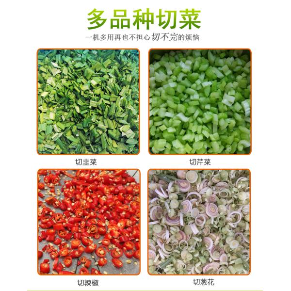 Electric Vegetable Fruit Cutting Machinery With Big Capacity 200kg/G