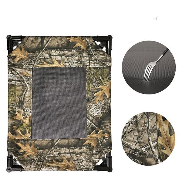 Camouflage Flower Oxford Cloth Outdoor Military Bed High Rise Dog Bed Cat Summer Elevated Rail Dog Kennel