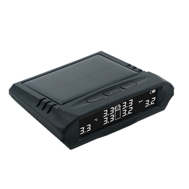 JYS Large Truck Wireless External Tire Pressure Monitor 6 Tire Detection Solar TPMS 4V 1 Year Warranty