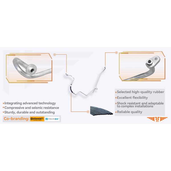 1687343 1744082 Discharge DAF XF105 CE410 Trucks Air Conditioning Pipeline