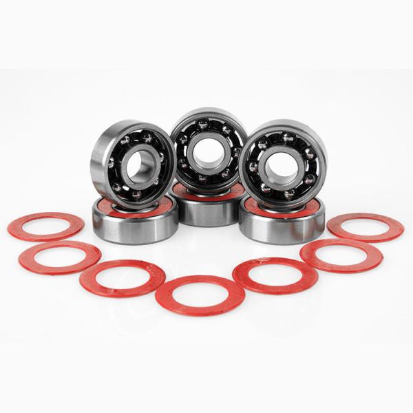 Od 2.2x0.8cm Skateboard Wheel Bearings Chrome Steel Titanium Wear Resistance