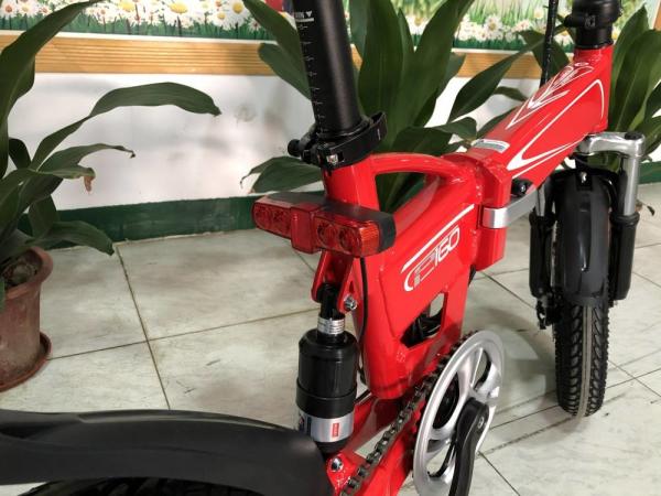 350w Folding Full Suspension Electric Bike P160 16 Inch 36v Lightweight 22.5kg RICHBIT