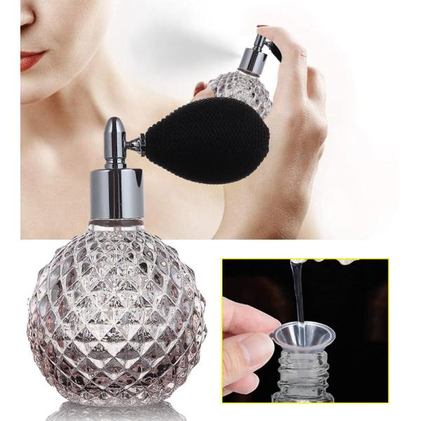 100ml Glass Cosmetic Containers Design Airbag Glass Perfume Spray Bottle