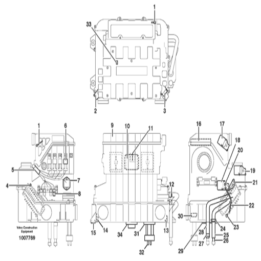 14509331 Expansion Valve Excavator Air Conditoner Parts Fitting For Vo-lvo EC120D EC135B