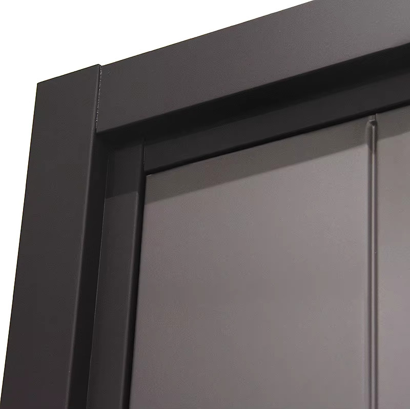 Modern Simple Design Steel Entrance Door for House Factory Anti-theft Swing Open Style Outdoor Application Interior Position