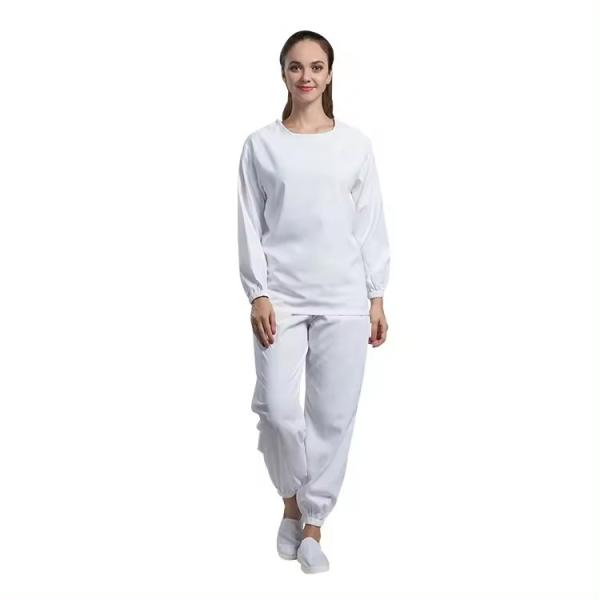 H-1111 Reusable ESD Coverall Blue Autoclave Underwear Static Dissipative for Semiconductor Class 100
