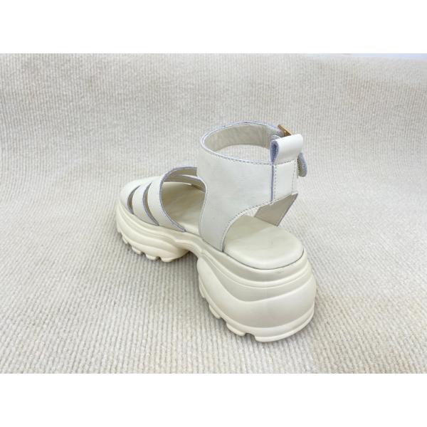 Breathable Microfiber Summer Sandals PU White Sandals For Women