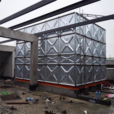 Fire Fighting Security Galvanised Rainwater Tank , Steady Outdoor / Indoor Water Storage Tanks