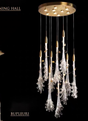 Потолочного освещения цветка СИД OEM доказательство носки яркости стеклянного мягкое