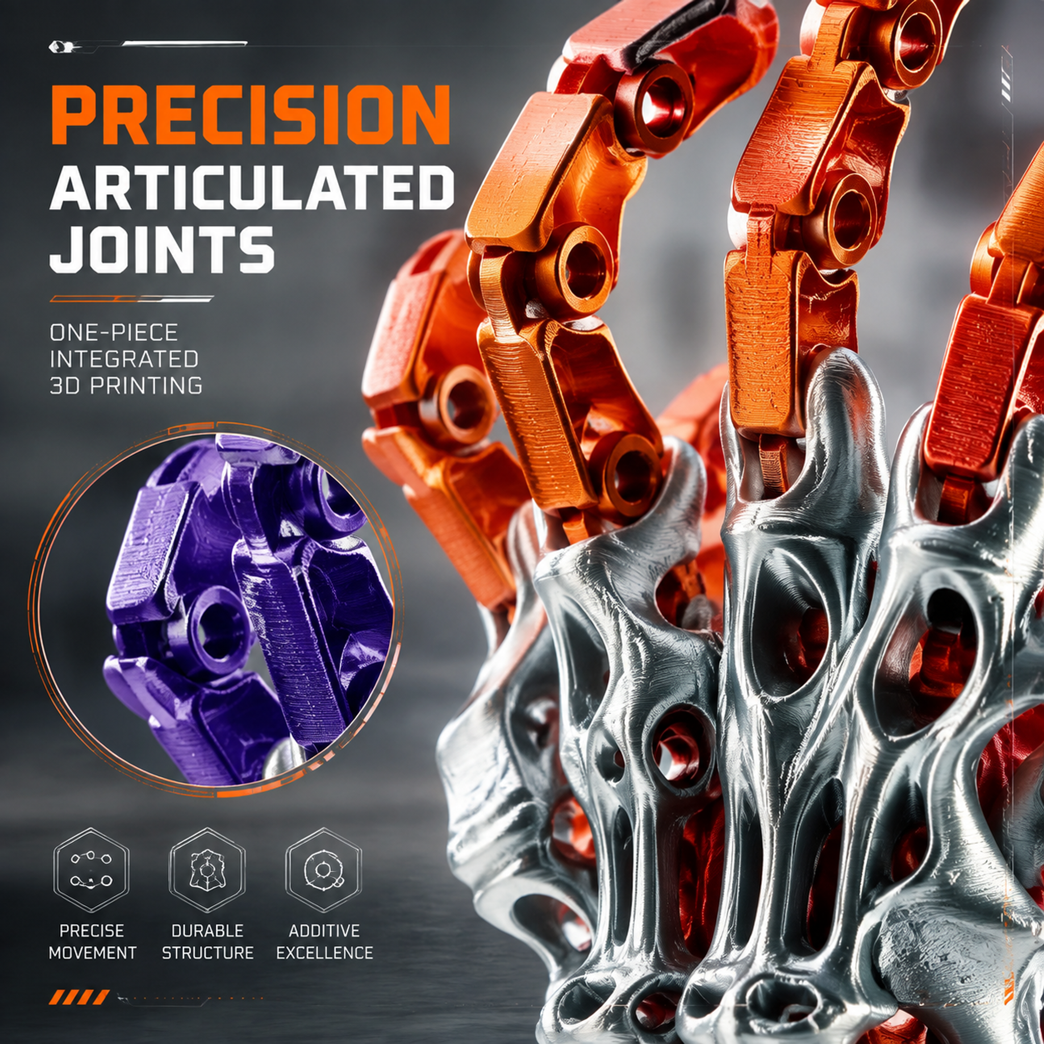 Hollow Skeletal 3d Toy Maker Styling Toys Poseable Mechanical Articulated Finger Joints