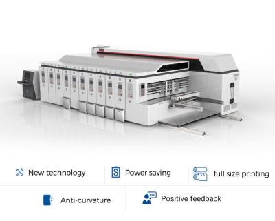 Customized Flexographic Printing Carton Die Cutting Machine Vaccum Sunction