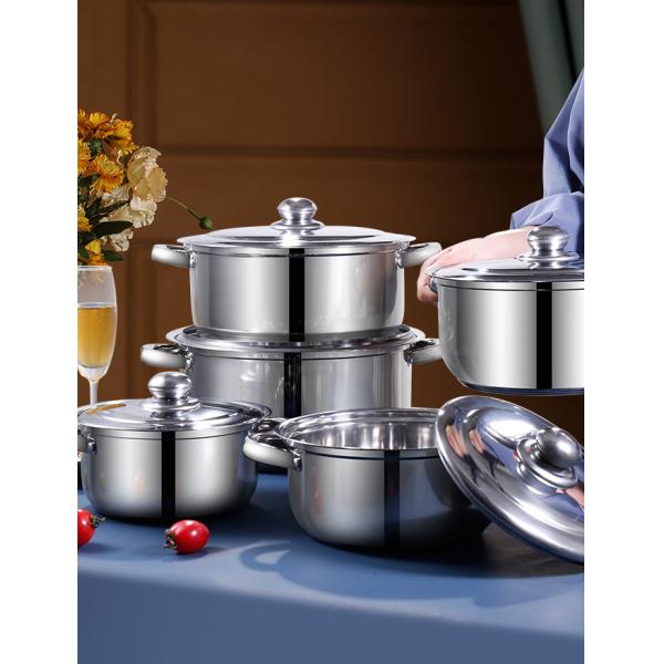 Cookware нержавеющей стали установил изделия кухни 10 частей варя набор бака