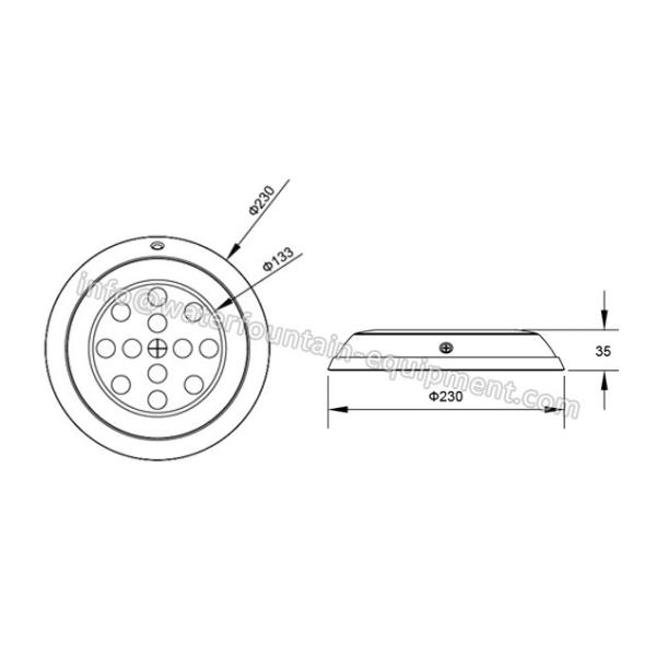 Silicone Seal LED Underwater Lights , Waterproof LED Submersible Lights DC12V