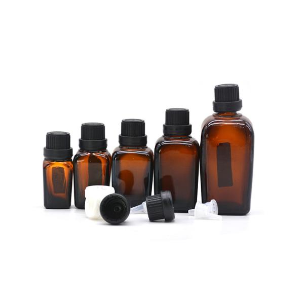 15ml black glass dropper bottle amber bottles double gourd