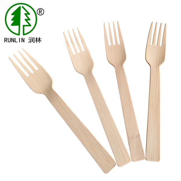 As forquilhas descartáveis de bambu do restaurante 170mm viajam grupo amigável da cutelaria de Eco