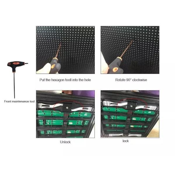 P3.91 Outdoor Rental LED Screen 250x250mm Front Maintenance