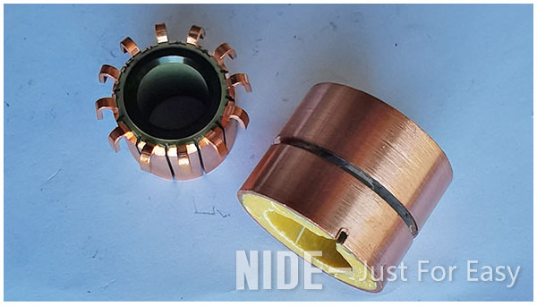 Generator copper slip ring commutator.jpg Автоматический коммутант кольца выскальзывания мотора меди генератора