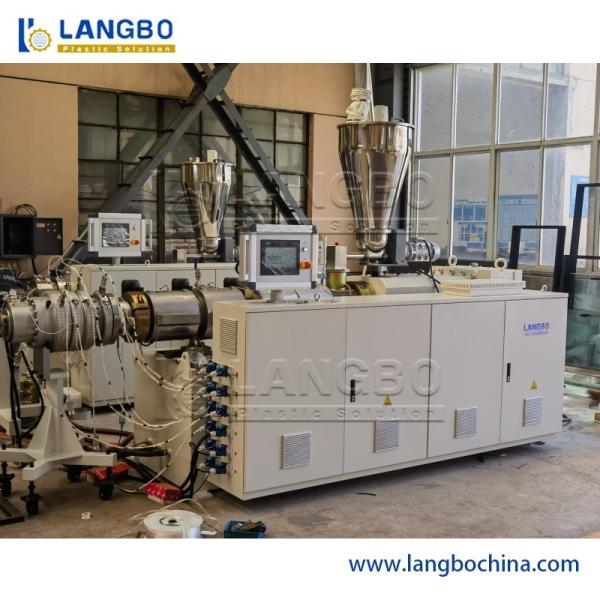 PVC Plastic Pipe Manufacturing Machine Capacity 300kg / PVC Tube