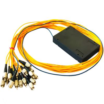 FC UPC 1X16 Fiber Optic PLC Splitter Low Polarization Dependent Loss