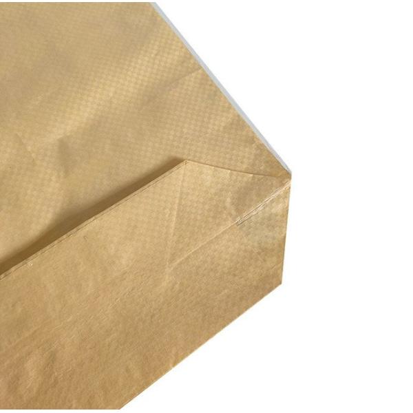 Square PP Laminated Kraft Paper Bag Flexiloop Coated 50 Kg Woven Polypropylene Plastic Bags
