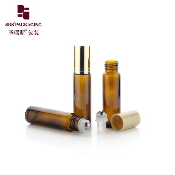 Customizable Glass Roller Ball Bottle for Skincare and Cosmetics with Leak Proof Closure