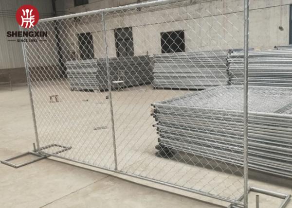 6x12 40mm Portable Chain Link Fence Panels Galvanized