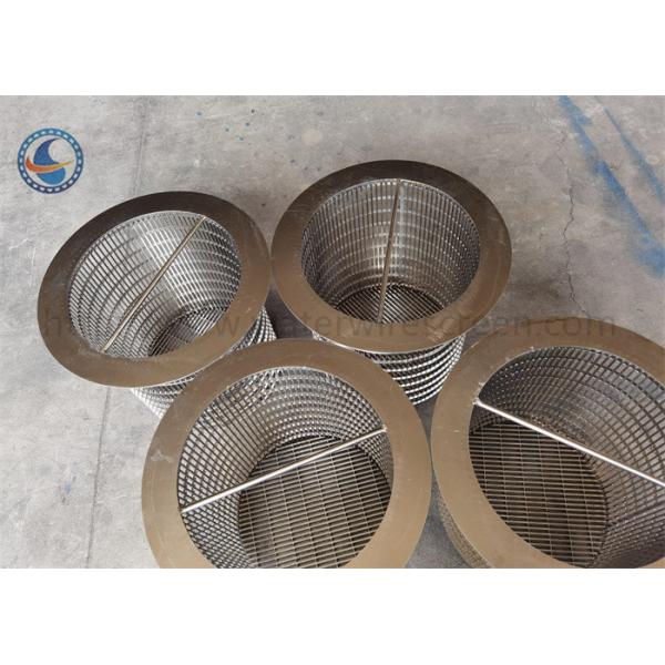 V Shap Wire Wedge Wire Wound Rotary Drum Screen SUS 304 316l