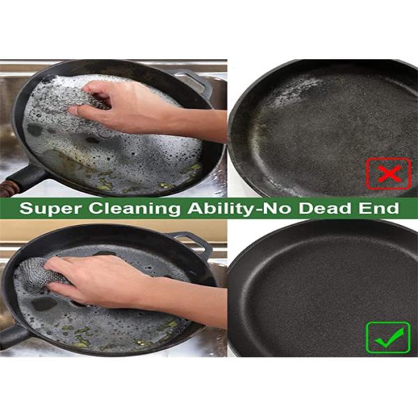 8x8 Inch Stainless Steel Cast Iron Pan Cleaner Chainmail Scrubbers