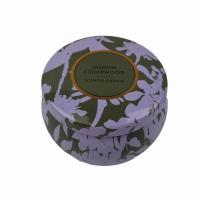 La bougie sans couture en métal de corps de voyage étame le couvercle de 8 onces Tin Candle Containers With Embossed