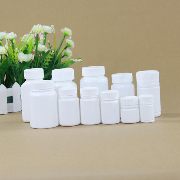 SCREW CAP Lid Mini Pill Container for 30ml Plastic White Medicine Jar in HDPE Material