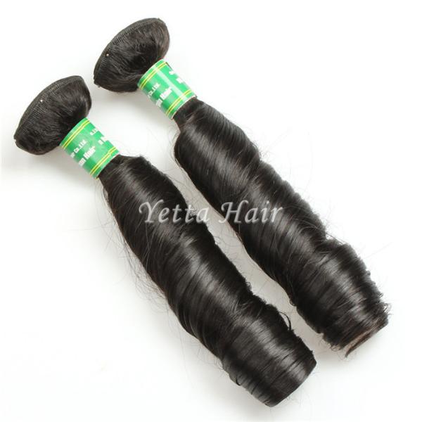 Aunty peruano grosso liso Funmi Espiral Ondulação das extensões do cabelo de Remy