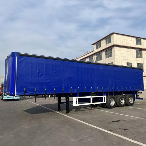 2 ou 3 essieux grande capacité forte puissance durable choix économique pour le transport de marchandises rideau latéral bâton de chargement camion remorque