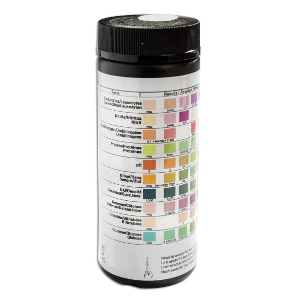 Pet Urine Test Strips – Rapid 2-Parameter Test for Hepatobiliary Disease Screening with Results in 60 Seconds (Class II Instrument)