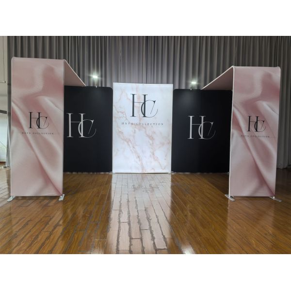 250g Exhibition Stretch Fabric Displays 10x10ft Tension Fabric Display Booth