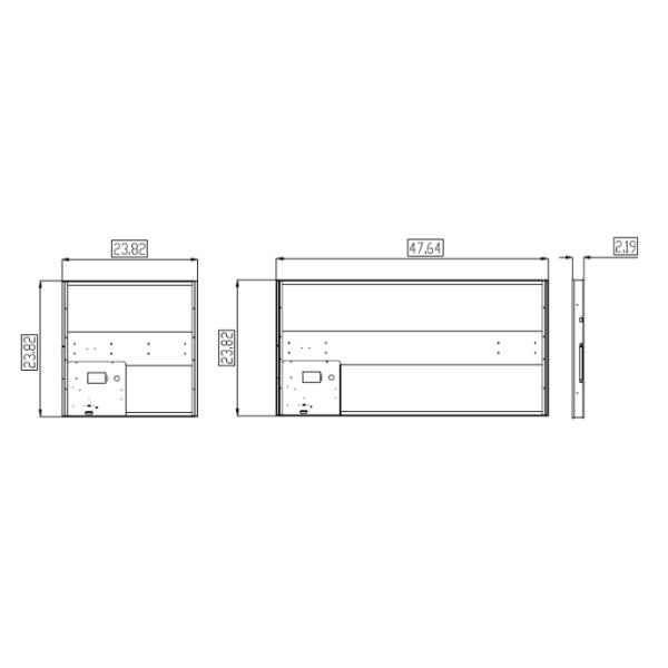 Operating Temp -25C to 45C Industrial Indoor 2x2 2x4 LED Indirect Troffer Light Fixture