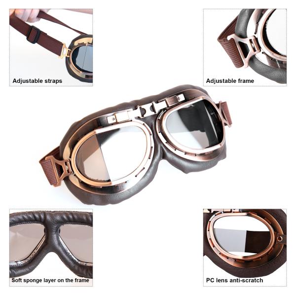 Винтажный пилотный Motocross стиля участвуя в гонке изумленные взгляды велосипед крейсер гонщика путешествуя шлем половины