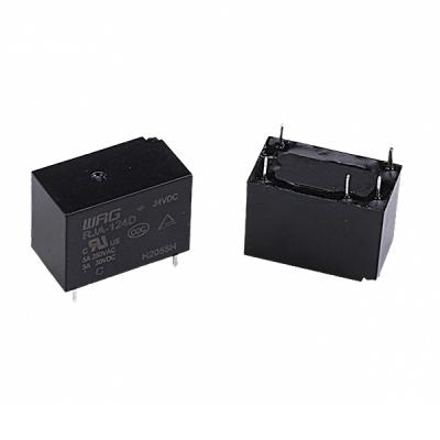 O dielétrico do poder D 4KV do relé do Pin SPDT da montagem 24V 5 ampère 5 do PWB suporta
