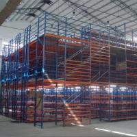 Sistemas de estanterías de mezanina de trabajo pesado para almacenamiento industrial