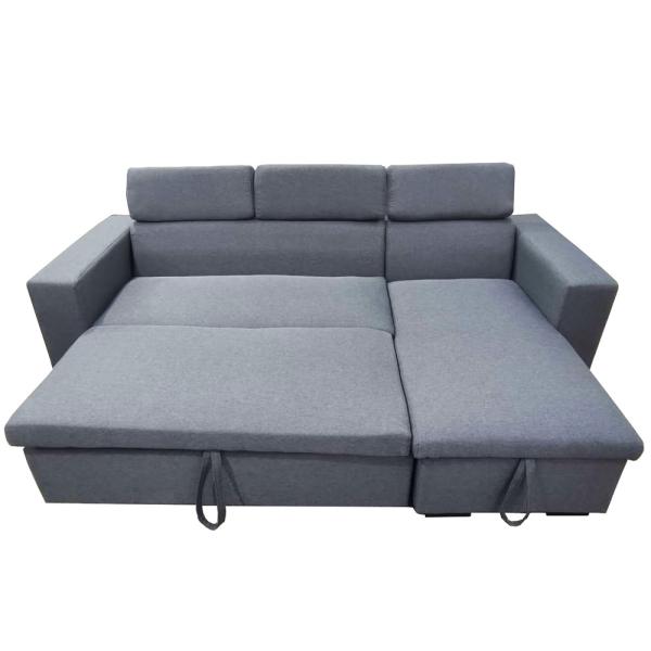 OEM/ODM Office Modular Folding Sofa Bed Fabric Material 223x143x80CM