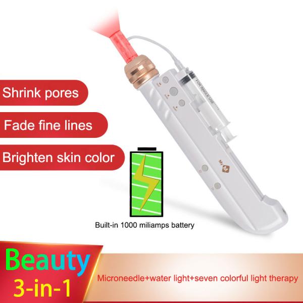 7 lights Nano Derma Pen 3 in 1 Mini Water Mesotherapy Injector for Breast Enhancers