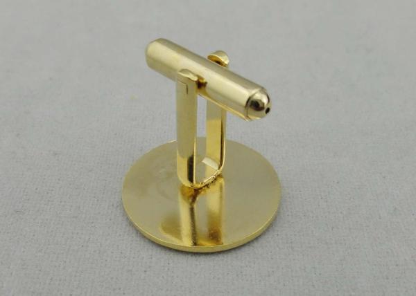 Black Sarfvik Golf Deluxe Stamped Cufflinks With 3d Photo Synthetic Enamel