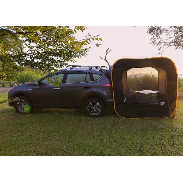 Поп-ап на открытом воздухе Кэмпинг внедорожник Автомобиль Задняя палатка 1500 мм ПУ Покрытие 210Т полиэстер
