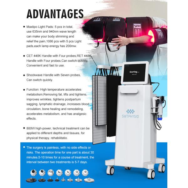 448K máquina de escultura de grasa máquina de cavitación para relajación posparto
