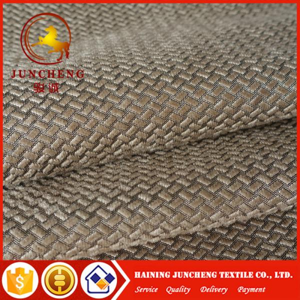 Popular classic Jacquard diamond velvet sofa fabric for Egypt