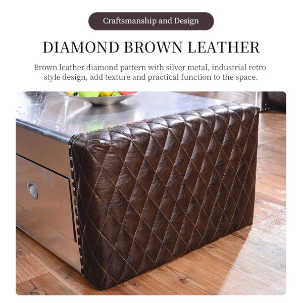 Nidea #8601 Customized Handmade Industrial Design Aluminum Coffee Table for Living Room & Hotel Use