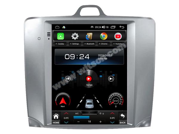 9.7'' Tesla Vertical Screen For Ford Focus 2 3 Mk2 Mk3 2004-2011 Android Car Multimedia Player
