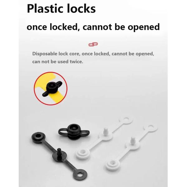 Versatile PVC Soft Label Seal Anti-Theft Buckle for Disposable Shoes Clothes and Bags