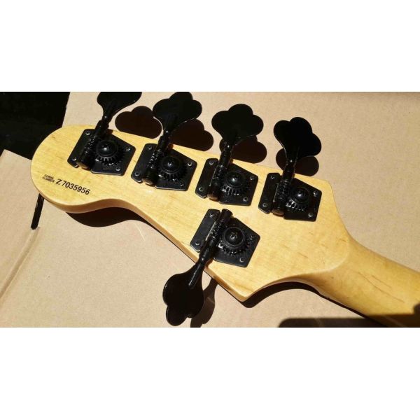 Flame maple 5 string electric bass guitar with ashwood body 20 tone position maple fingerboard free shipping