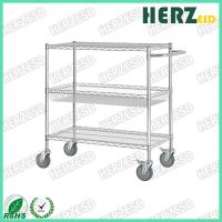 As prateleiras do armazenamento da altura 1500mm ESD/punho Carts três camadas cada capacidade 70kgs do rodízio